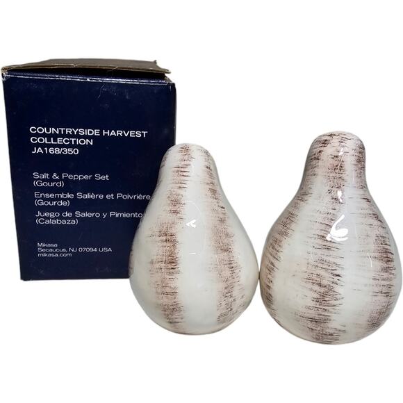 Mikasa Salt & Pepper Gourd Set‎ Countryside Harvest Collection - Picture 2 of 7